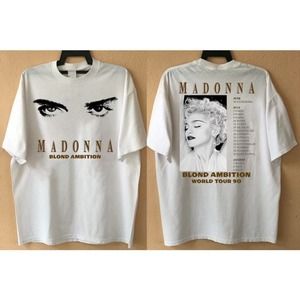 Madonna World Tour Tshirt Madonna Tour 1990 Tshirt 2 Sided